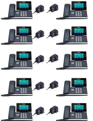 IP Phone Market Yealink T54W IP Phone [10 Pack] - Power Adapters Included