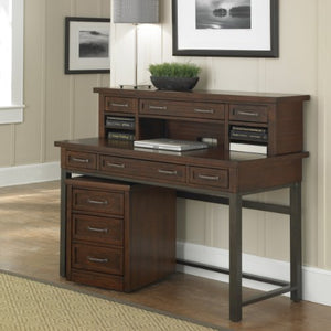Cabin Creek Chestnut Desk, Hutch & Mobile File by Home Styles