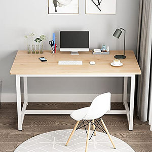 Computer Desk, 47.2 inch Modern Sturdy Office Table, PC Laptop Study Writing Table for Home Office Workstation, Easy to Assemble
