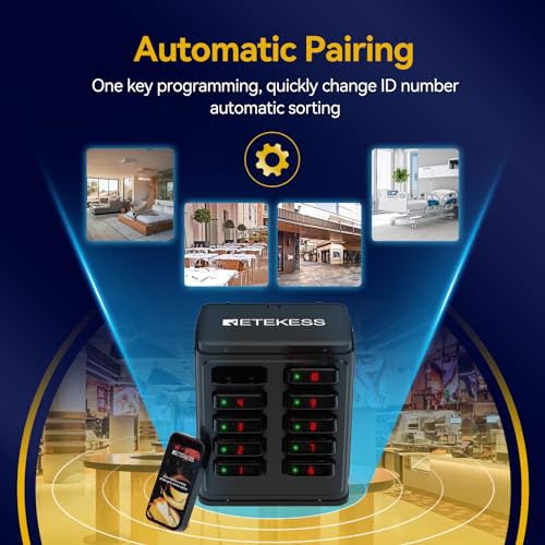 Retekess TD177 Restaurant Buzzer System with 20 Pagers