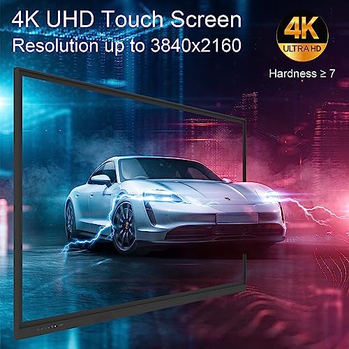 Generic 65'' Smart Digital Whiteboard, Interactive 4K UHD Touchscreen Display - Classroom & Business (Board + Stand)