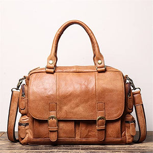 KGEZW Large-Capacity Shoulder Computer Backpack Men's Portable Briefcase Shoulder Messenger Bag Business Bag (Color : B, Size : 40 * 10 * 26cm)