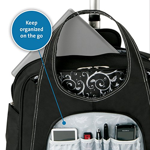 Kensington K62533US Contour Balance Notebook Roller Bag in Onyx, Fits Most 15-Inch Notebooks