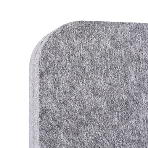 S Stand Up Desk Store ReFocus™ Raw Freestanding Acoustic Room Divider 3 Pack - Castle Gray, 24" X 62