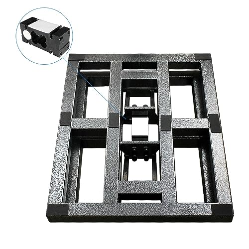 KDFWYDS Industrial Platform Scale with Guardrail and LCD Display - 1000kg/500g Size