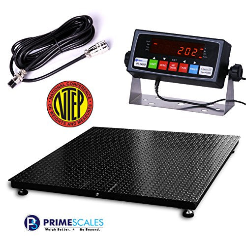 GIE-44 Platform Floor Scale 48"X48" with NTEP Indicator 10,000 lb X 2 lb,Heavy Duty,NTEP,Legal For Trade,NEW