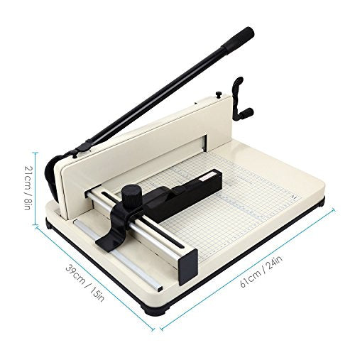 Amzdeal Paper Cutter Guillotine Paper Cutter Trimmer Professional Heavy Duty Commercial Paper Cutter A4 Paper Cutting Machine