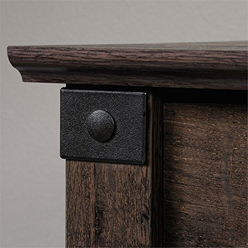 2 Piece Home Office Set with Computer Desk and File Cabinet in Coffee Oak