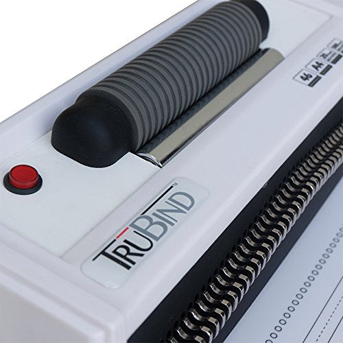 TruBind Coil-Binding Machine - with Electric Coil Inserter - TB-S20A - Professionally Bind Books and Documents - Office or Home Use - Adjustable Hole-Punching and Paper-Size Settings