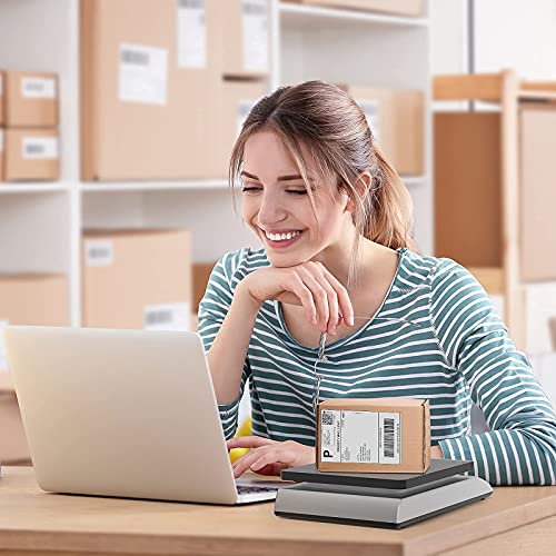MUNBYN 300 DPI Label Printer with Pack of 500 4x6 Label Paper, Digital Shipping Scale, High-Speed 4x6 Direct Label Printer for Shipping Packages & Small Business, Compatible with USPS, UPS, FedEx