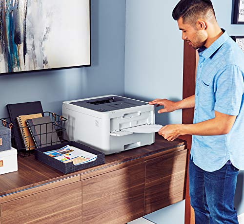 Brother HL-L3210CW Compact Digital Color Printer Providing Laser Printer Quality Results with Wireless, Amazon Dash Replenishment Enabled, White