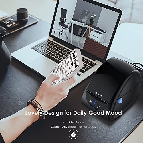 iDPRT Label Printer with 300pcs Labels- Thermal Label Maker with Auto Label Detection, 1"-3.35" Print Width for Home, Office&Small Business