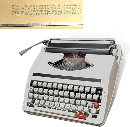Quepiem Retro Manual Typewriter - Vintage-Inspired Creative Writing Machine