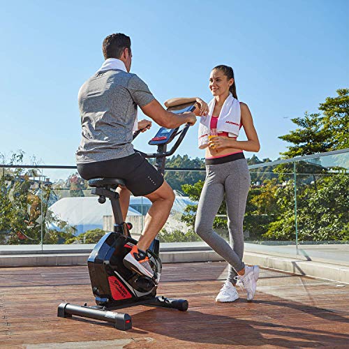 HARISON Exercise Bike Stationary Magnetic Upright Exercise Bike Workout Bike for Home With Tablet Holder and LCD Display