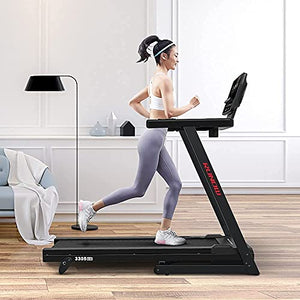 RUNOW Folding Treadmill for Home, 2.5HP Incline Treadmill with 36 Preset Programs, Treadmill Compact Running Machine for Home Gym Office Space