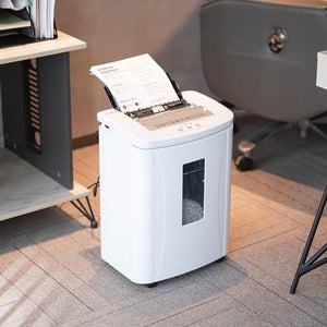 Kitnery 150-Sheet Auto Feed Micro Cut Paper Shredder: High Security for Home Office, Commercial Heavy Duty with 4 Casters, P-4 Security Level & 6.6 Gallon Bin