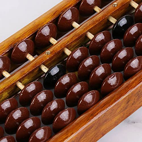 BFTGS Portable Chinese 13 Digits Column Abacus Arithmetic Calculating Counting Math Learning Tool School Office Use