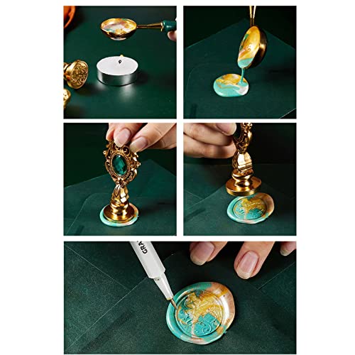 Wax Making Tool Creative Wax Seal Stamp Set DIY Scrapbooking Stamps Head Wedding Craft Birthday Decorative Envelope Sealing