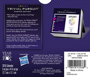 TRIVIAL PURSUIT: MASTER EDITION Year-In-A-Box Calendar (2016)