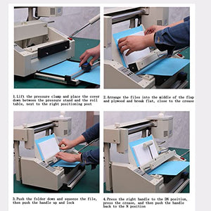 GKPLY Desktop Glue Book Binding Machine, A3 A4 Manual Hot Glue Binder