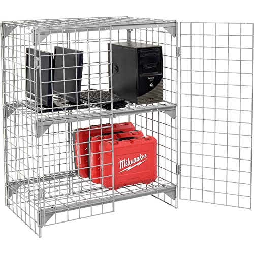 Global Industrial Wire Mesh Security Cage 36"W x 24"D x 48"H
