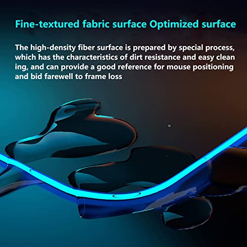 Fast Wireless Charger Mouse Pad - 15W Wireless Charging Keyboard Pad - Mobile Phone Wireless Charging RGB High-Sensitivity Gaming Mouse Pad - Extended Mouse Mat - Desk Pad Mat - Desktop Mat (A)