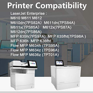 Compatible 1 Pack 147A | W1470A Remanufactured Toner Cartridge Replacement for HP Enterprise M610 M611 M612 M612x Flow MFP M634z M636z MFP 635h 636h Printer Ink Cartridge (Black)