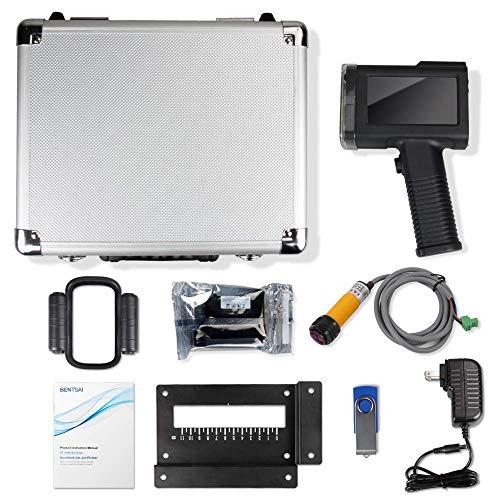 v4ink BENTSAI Portable Handheld Printer Handjet (BT-HH6405B2) Basic Set and Adjustable Holder Stand Freestanding Brackets Bundle