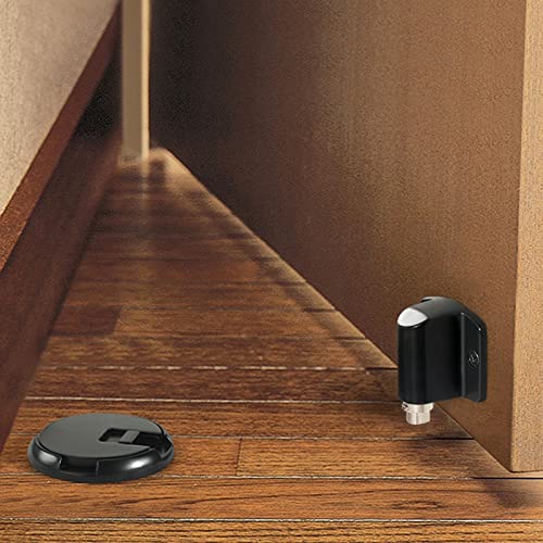 Zinc Alloy Mechanical Door Stop Nail Free Door Stopper - White-Fruit peach5, Size 1