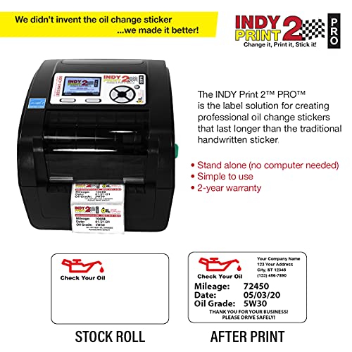 Oil Change Reminder Printer - System Kit w/ 1000 Stickers + Ink Ribbon