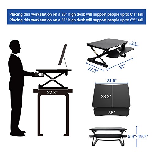 Flexispot Stand up Desk Riser with Under Desk Bike Sit Stand Move Total Solution