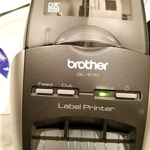 Brother QL-570 Thermal Label Printer Monochrome - Direct Thermal - 4.30 in/s Mono - 300 dpi - USB