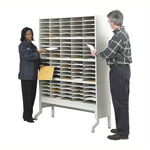 Scranton & Co Metal Satellite Mail Station Base in Gray