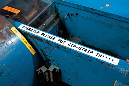 Brady BMP21-PLUS Handheld Label Printer with Rubber Bumpers, Multi-Line Print, 6 to 40 Point Font & Authentic (M21-500-595-WT) All-Weather Vinyl Label.5" Width, 21' Length