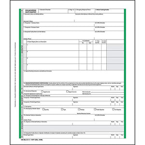Non-Hazardous Waste Manifest - Pin-Feed Continuous Format, 5-Ply, Carbonless, 9.5” x 11”, English – Package Qty: 500 - J. J. Keller & Associates