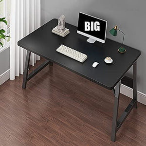 Computer Desk 47.24 inch Modern Sturdy Office Desk PC Laptop Notebook Study Writing Table for Home Office Workstation, Black