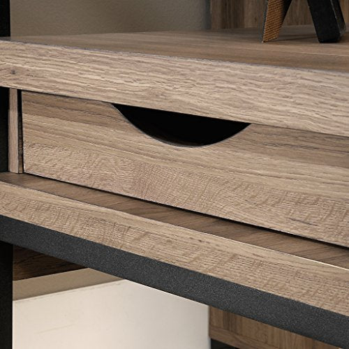 Sauder 414417 Transit L-Desk, L: 60.71" x W: 59.06" x H: 42.52", Salt Oak finish