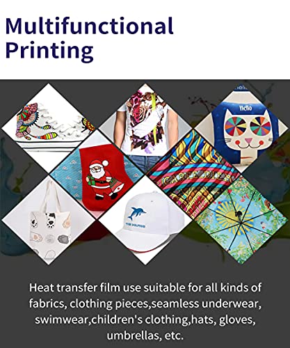 DTF Transfer Printer with Roll Feeder, T-Shirt Printing Machine with L1800 printhead for Dark/Light T-Shirt(with Software)