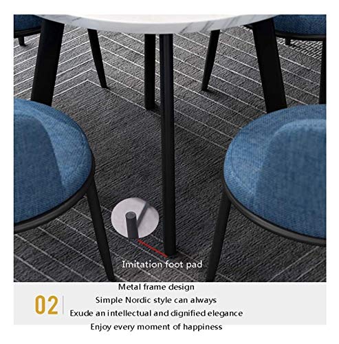 SYLTER Office Conference Table Set, Business Hotel Reception Room Coffee Table - Balcony Courtyard Leisure Kitchen Dining Table and Chair Combination (Color: )