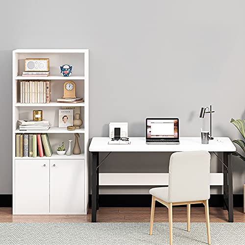 Computer Desk 47.24 inch Modern Sturdy Office Desk PC Laptop Notebook Study Writing Table for Home Office Workstation, White