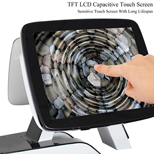 ZHONGJI Fruit Vegetable Supermarket Retail Store POS Solution System Touch Screen Cash Register Scale with Built-in Receipt Printer+POS Software+Scanner+Cash Drawer