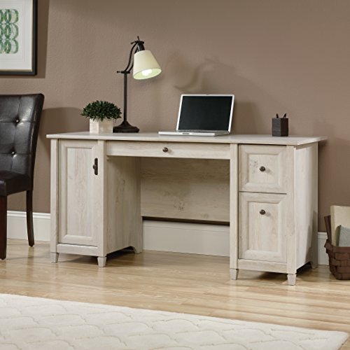 Sauder Edge Water Computer Desk, Chalked Chestnut