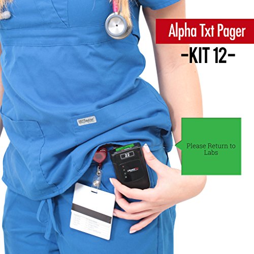 Paging Shop AlphaTXT Staff Paging System (Set of 12 Pagers) with Software Included