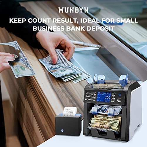 Printer and IMC08 Money Counter Machine Mixed Denomination