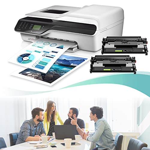 GREENBOX (with CHIP) Compatible Toner Cartridge Replacement for HP 58A CF258X 58X CF258A for Pro M404dn M404n M404dw MFP M428fdw M428dw M428fdn Toner Printer M404 M428 (Black 2-Pack)