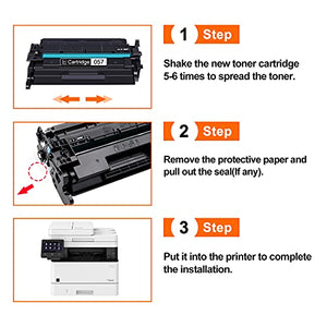 2 Pack Black 057 Compatible Toner Cartridge Replacement for CRG057 ImageCLASS MF448dw MF449dw MF445dw MF445dwbn LBP226dw LBP227dw LBP228dw Printer Toner Cartridge,Sold by JETACOLOR.