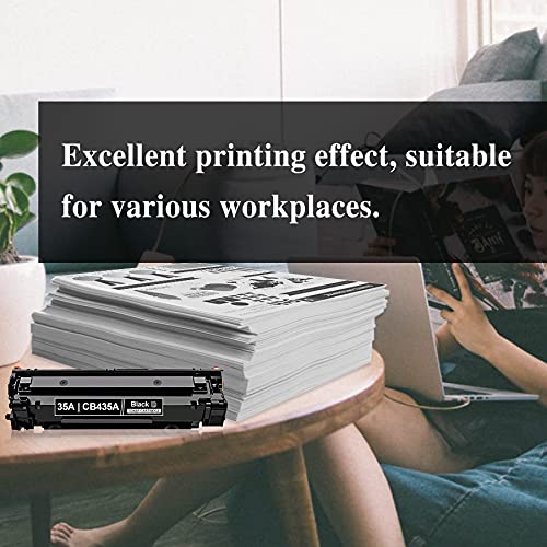 6 Pks Black Compatible 35A | CB435A Toner Cartridge Replacement for HP P1008 P1009 P1002 P1005 P1006 P1003 P1007 P1002 Series Printer
