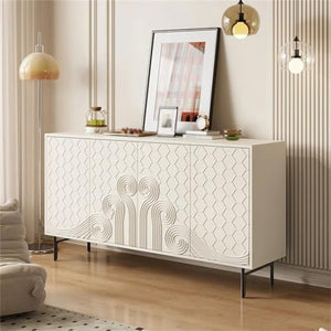 None Bedroom Cabinet Living Room Household Drawer Pantry Sideboard Home Furniture (Color: D, Size: 160 * 40 * 90CM)