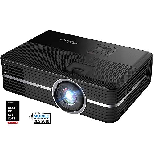 Optoma UHD51A Amazon Alexa Enabled 4K Ultra High Definition Projector All in One Home Theater Bundle