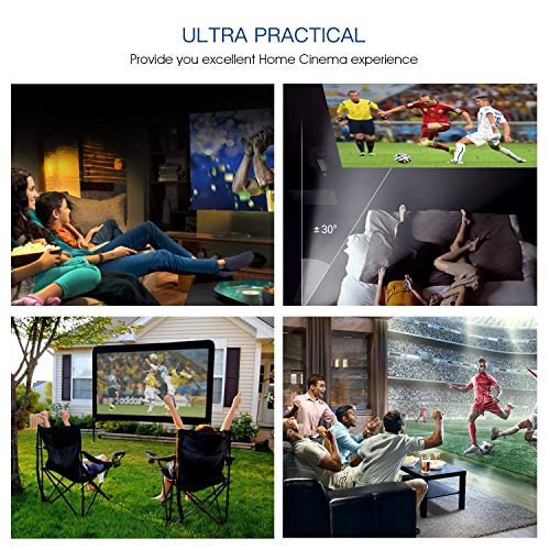 TENKER S6 Mini Cube Pico Projector with Wi-Fi, Smart DLP Projectors for Outdoor Indoor Movies, Includes Mini Tripod, 30,000-Hour Leds, Supports Android and iOS Devices